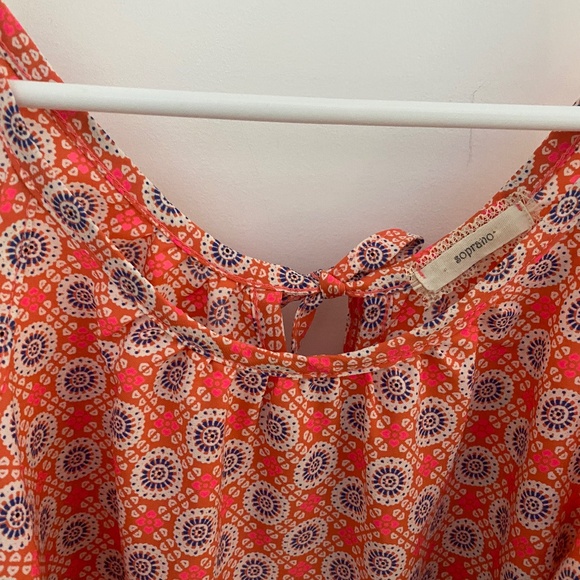 Soprano Cold Shoulder Blouse Sz. L Floral Top - Picture 2 of 4